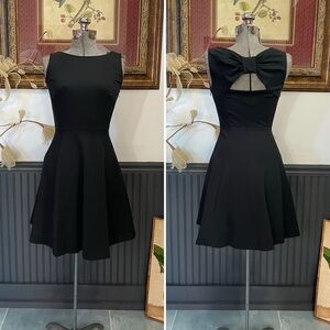 Kate Spade Black Sleeveless Dress with Bow Back